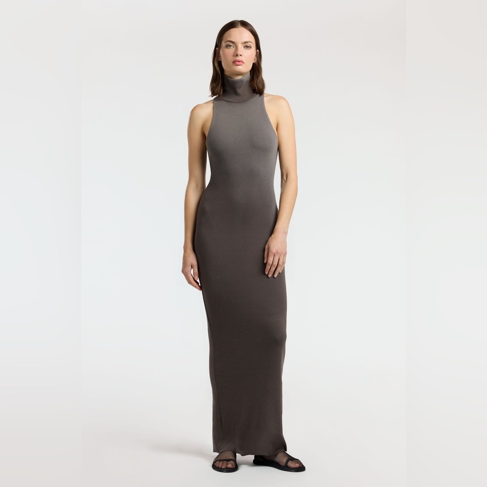 Cotton Citizen Verona Sleeveless Maxi Dress in Stone Cast